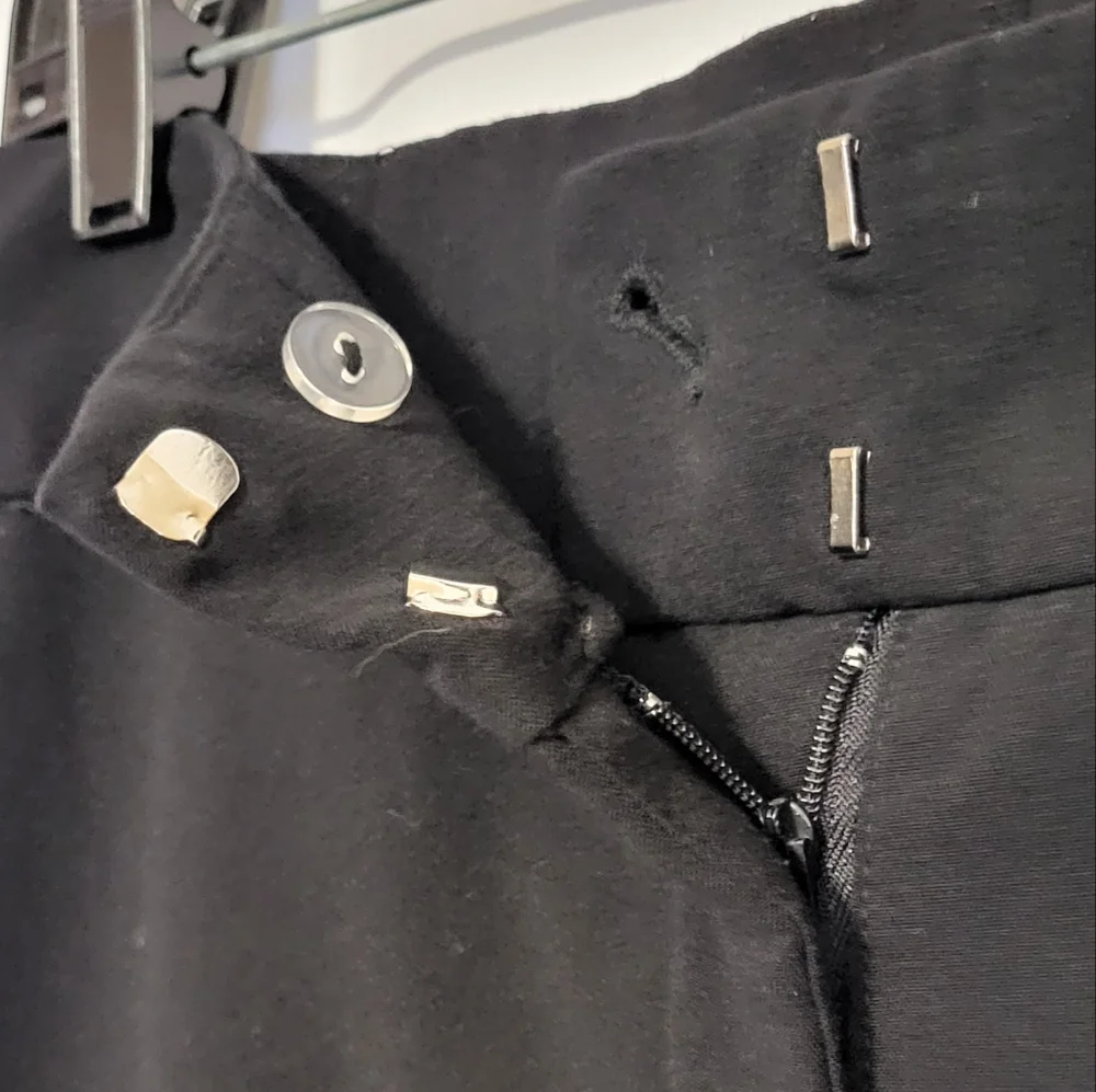 Investments Women's Black High Waisted Cuffed Slack/Dress Pants Size 14R 🐈